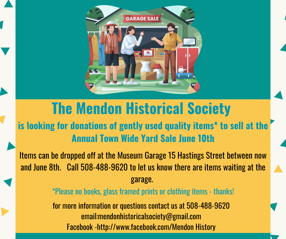 Past Events Mendon Historical Society